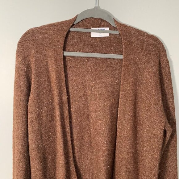 Old Navy brown long sleeve open front stretch cardigan sweater - Medium - Picture 2 of 8